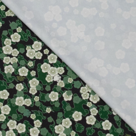 Lycra Yoga - Flowers  - Green