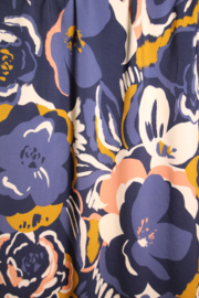 Atelier Jupe -  Viscose met Bloemenprint    - Blauw