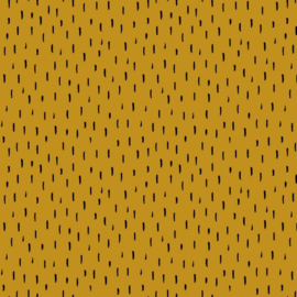 Organic  Tricot Print | Stripes - Ochre