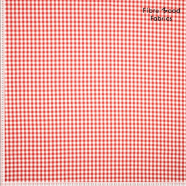 Fibremood editie 34 -  Katoen Seersucker - Zen   - Red White