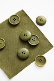 Mind the Maker | Blaze Corozo Button - 20 mm - Olive Green