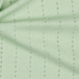 Pointelle Tricot - Soft Green