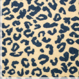 Teddy - Leopard  -  Ecru Blue