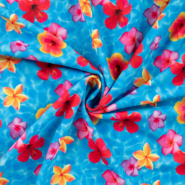 Swimwear UPF 50+ - Chlorinated Resistance - Tropical Flowers