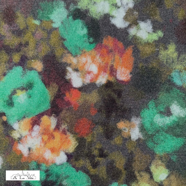 Bittoun - A la Ville -  Knipmode - Gebreid - Knitted  - Blurred Flowers  - Green Brown