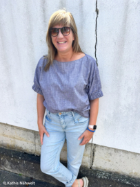 Swafing Katoen - Linnenlook - Sanna - Dark Blue