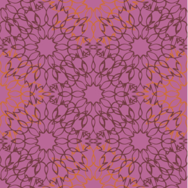 Beach Collection - Viscose  - Mandala  - Pink