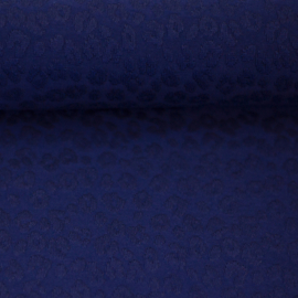 Swafing Tricot Jersey - Lemgo - Structuur - Leopard - Navy