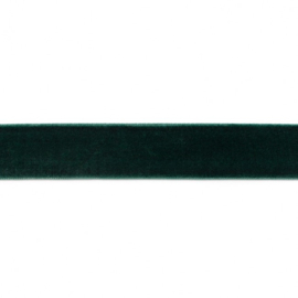 Fluweelband - 25 mm - DonkerGroen