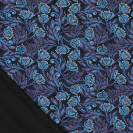 Punta di Roma  - Knitted  - Indian Flowers - Blue
