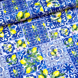 Deadstock - Katoen - Lemons Blue
