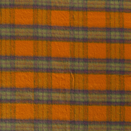 Wool Mixed Brushed - Check - Ochre