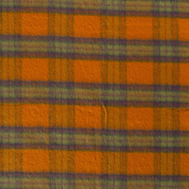 Wool Mixed Brushed - Check - Ochre