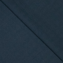 Woven Cotton Crepe  - Jeans Blue