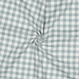 Katoen Flannel - Ruit - Mint