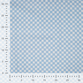 Katoen Bubble  Print - Checks  - Light blue