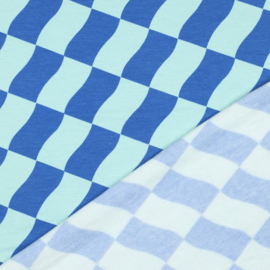 Verhees Soft Sweat - Check - Mint Blue