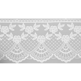 Kant - Bloemenrand -90 mm - Wit