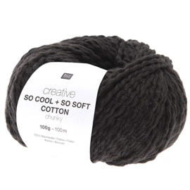 Rico Design - Creative - So Cool + So Soft Cotton Chunky - Black 012