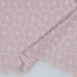 Verhees Textiles - Cotton Embroidery 2 Side Border - Cherry Blossom