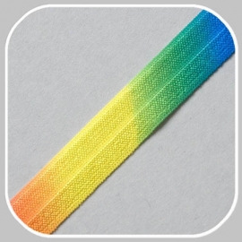 41256 elastisch biaisband regenboog 15mm