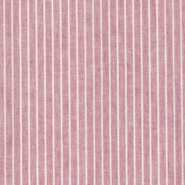 Linnen Katoen -Chambré - Streep  - Red 016