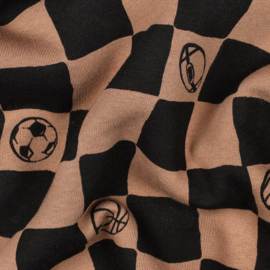 Verhees Jogging    - Checks   - Sports - Brown Black