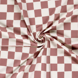 French Terry Organic   - Checks   - Lilac