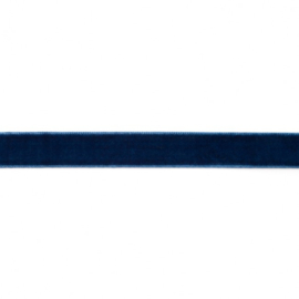 Fluweelband - 15 mm - DonkerBlauw