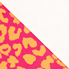 Katoen Print - Mies en Moos - Canvas - Leopard - Pink Yellow