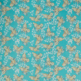 woven viscose | flowers mint | mia | Swafing