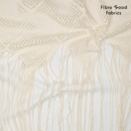 Fibremood  39  - Crocheted . Gehaakt- per paneel 1.50 mtr   - Ecru   - Jax