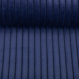 Swafing - Wanja - Brede ribcord - Bekledingstof . Upholstery   - Marine 596