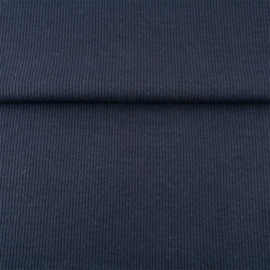 Boordstof Organic  Ribbed| Navy  019