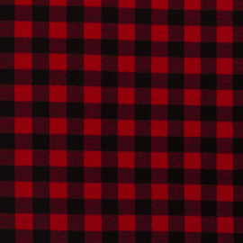 Heavy Knit  Check - Red