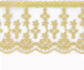 Kant - Bloemenrand -75 mm - Gold