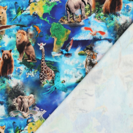 Verhees Textiles - Sweat Animals - Blue