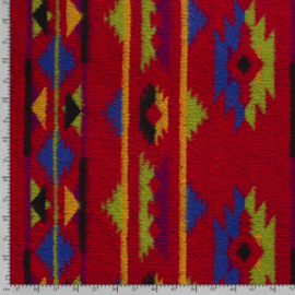 Heavy Knit - Wool Mix - Mexican Style - Red