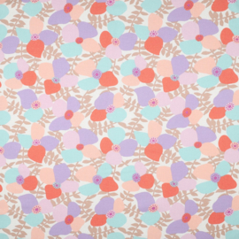 Nerida Hansen - Linnen Viscose  - Lema Poppies    - Off White