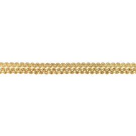 Jaquard Band Metallic - Licht Goud