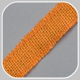 40890 jute band oranje/ 25 mm