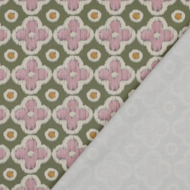 Verhees Textiles - Canvas Abstract Flower Print - Mauve