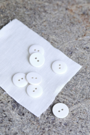 Mind the Maker | Curb Cotton  Button - 18 mm - Creamy White