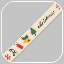 kerstband breedte 2cm  ☛ prijs per meter