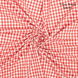 Fibremood editie 34 -  Katoen Seersucker - Zen   - Red White