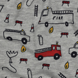 Verhees Sweat   - Gemeleerd - Brandweer - Grijs