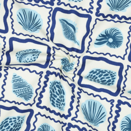 Verhees Textiles - Canvas - Shells - Off White