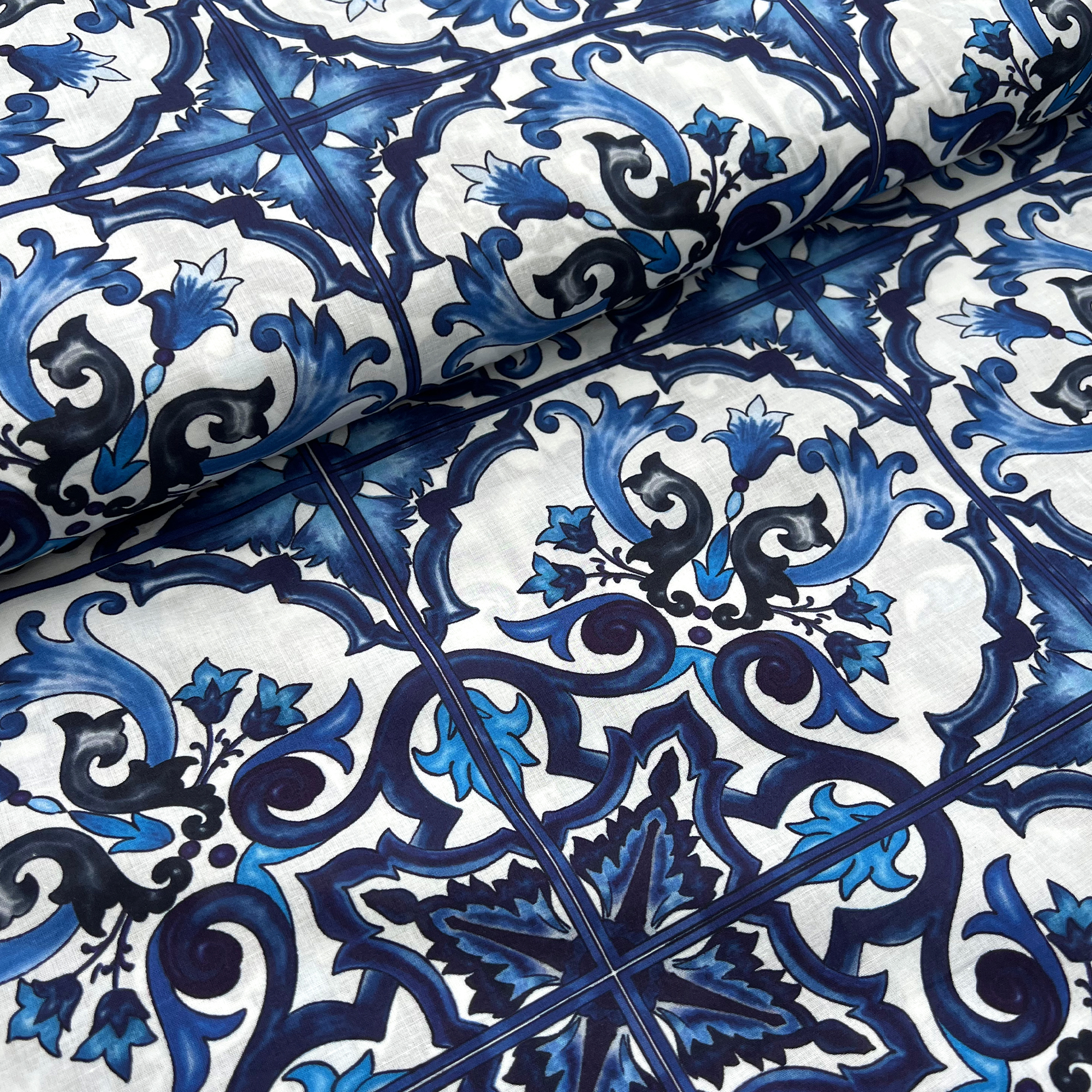 Deadstock - Katoen  - Graphic Blue