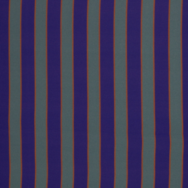 Swafing - Viscose Satijn - Stripes  - Sunday Mood by Cherry Picking  - Cobalt