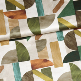 Bittoun - A la Ville - Viscose  Satijn  - Abstract   - Multicolor